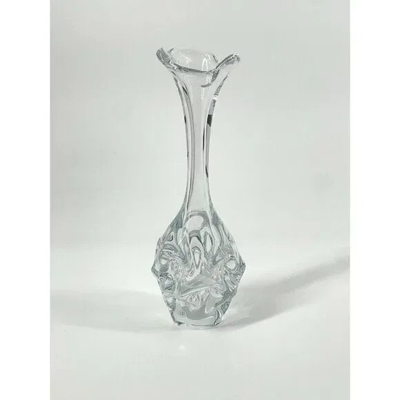 Vintage MCM Aseda Glass Scandinavian Swedish Vase Artist Börne Augustsson 10”