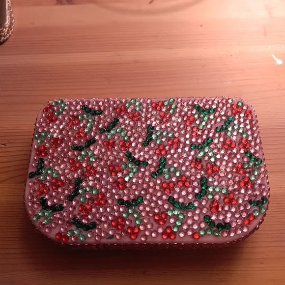 Blinged Out Pink Cherry Lash Container