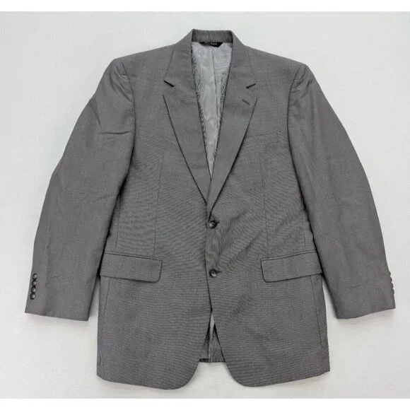 Jos. A. Bank Men's Blazer Jacket Sport Coat Size 44L Gray Pinstripe