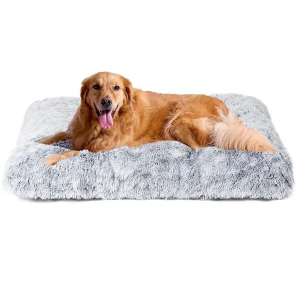 Large Plush Dog Pet Bed,Washable Dog mat with Non-Slip Bottom Large Dogs 38x26