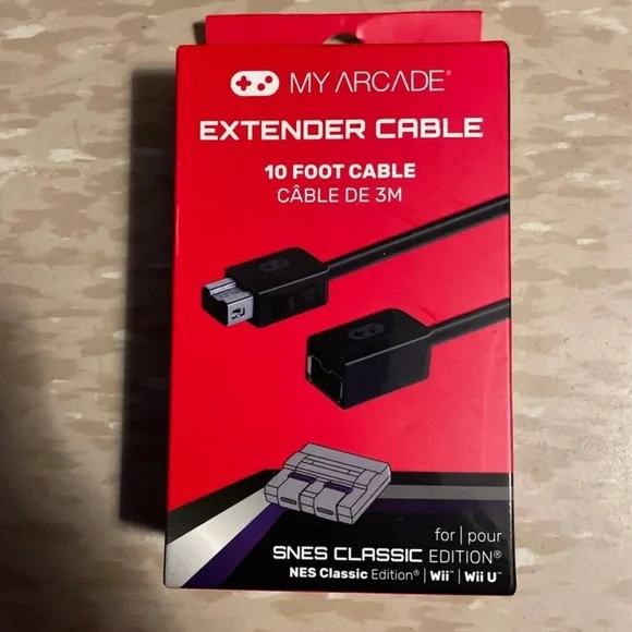 My Arcade 10-Foot Gamepad Extender Cable for The Nintendo SNES Classic Edition