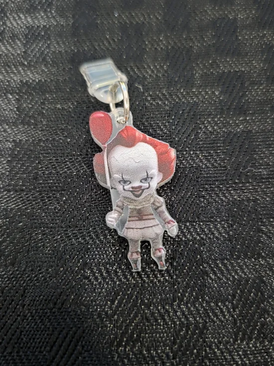 Red Clown Balloon Keychain Charm - TYPE C DUST CHARGE COVER