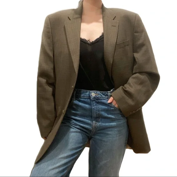 VINTAGE LAUREN RALPH LAUREN WOOL SUIT JACKET BLAZER