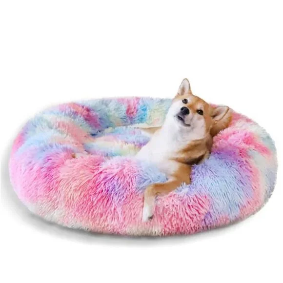 Calming Donut Pet Bed for Small Dogs 20