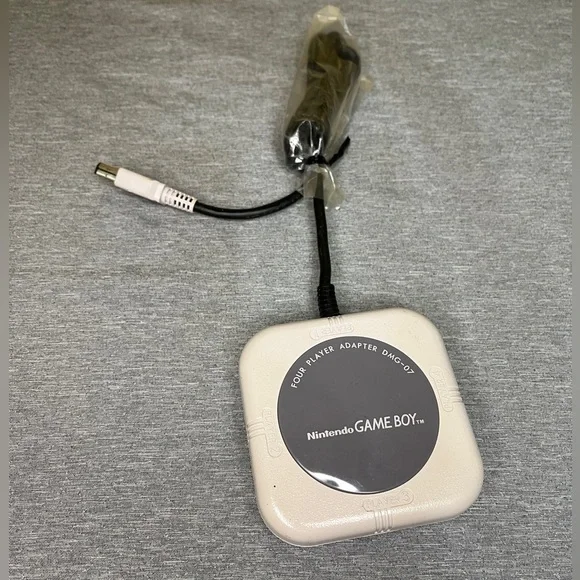 Nintendo OEM Game Boy Four Player Adapter Cable DMG-07 Tested Works