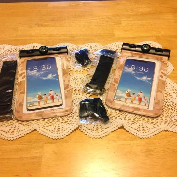 iphone X8 waterproof pouches with compass