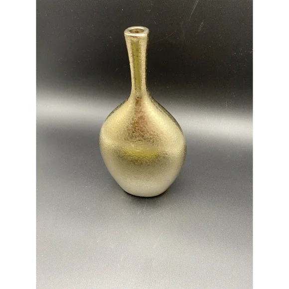 Torre And Tagus Gold Colored‎ Bud Vase