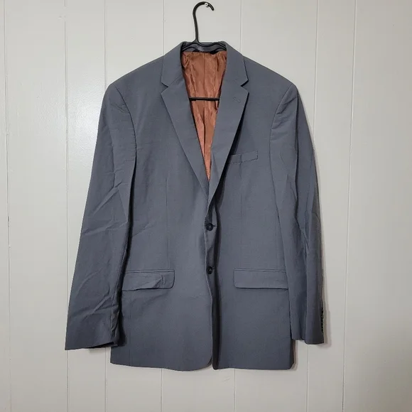 Joseph Jos. A. Bank Slim Fit 100% Wool Gray Blazer Sport Jacket Size 42L
