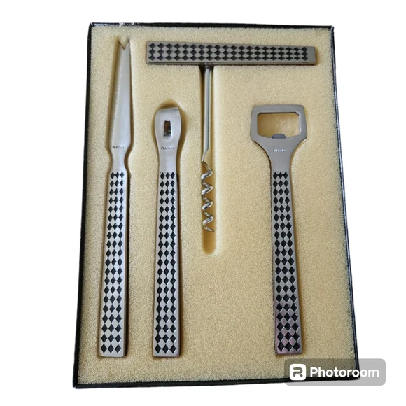 Vintage Black Diamond Playboy Piece Bar Set