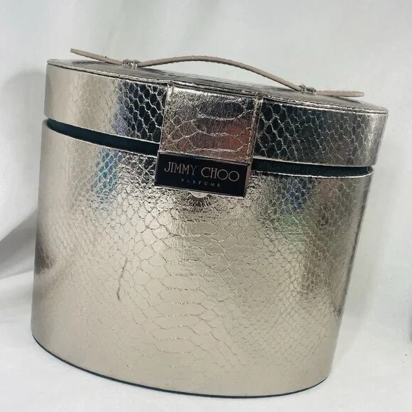 Damaged JIMMY CHOO PARFUMS -VANITY CASE- BEAUTY CASE - TRAVEL STORAGE CASE