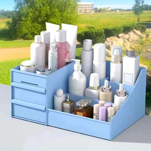 Blue Cosmetic Organizer All In One 😍