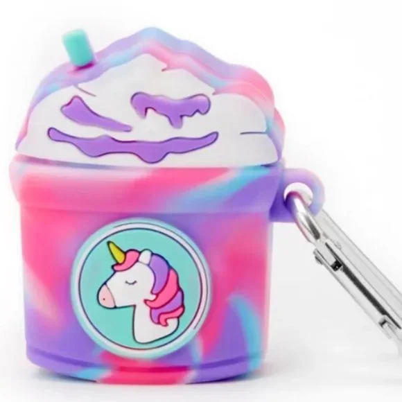 RAINBOW UNICORN FRAPPE SILICONE EARBUD CASE COVER - COMPATIBLE WITH APPL…