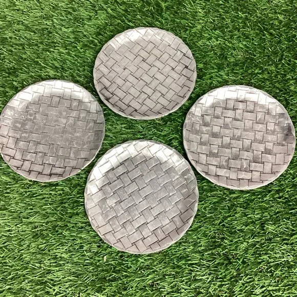 Wendell August Forge Lot Of 4 Aluminum Coasters