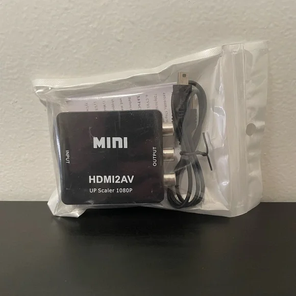HDMI To AV Adapter NEW RCA Video Composite Converter HD Female 1080P Upscaler