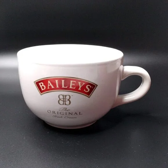 Baileys Irish Cream White Ceramic Mug 26 Oz Super Sized