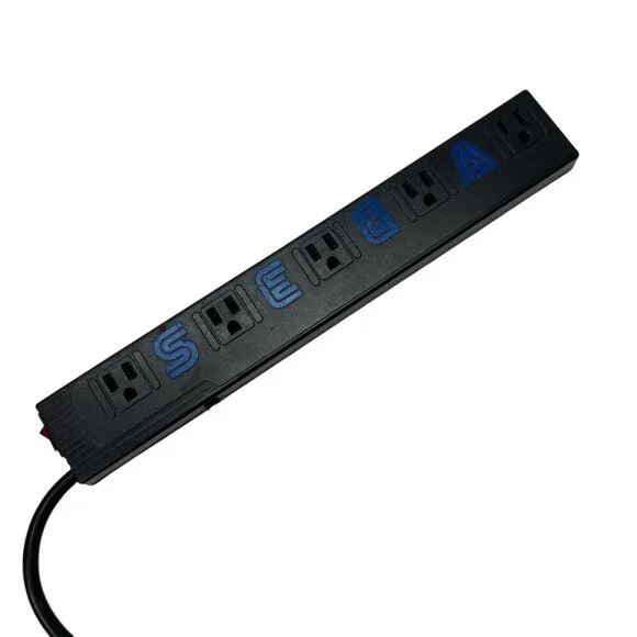 Vintage Sega Genesis 5 Outlet Power Strip Surge Protector Tested Works! Rare!