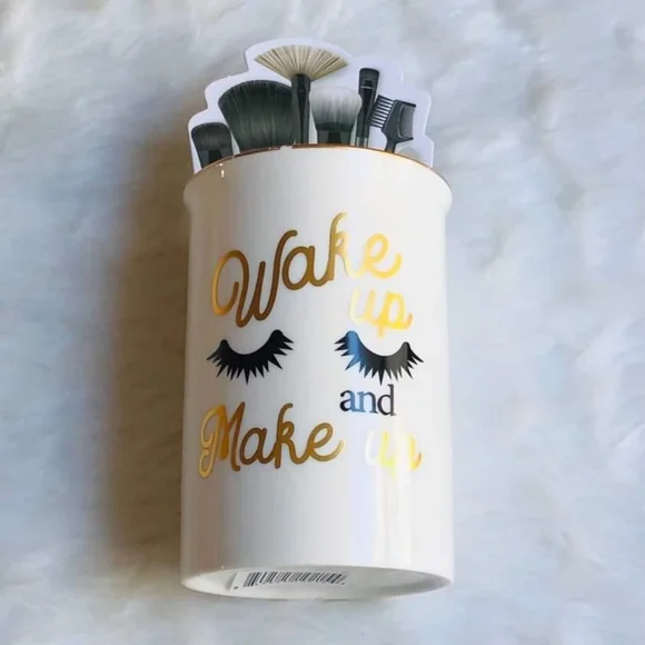 Makeup Brush Holder Wake Up And Make Up