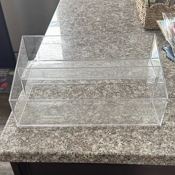 Clear Acrylic 2-Tier Organizer Drawer - Transparent Home Storage