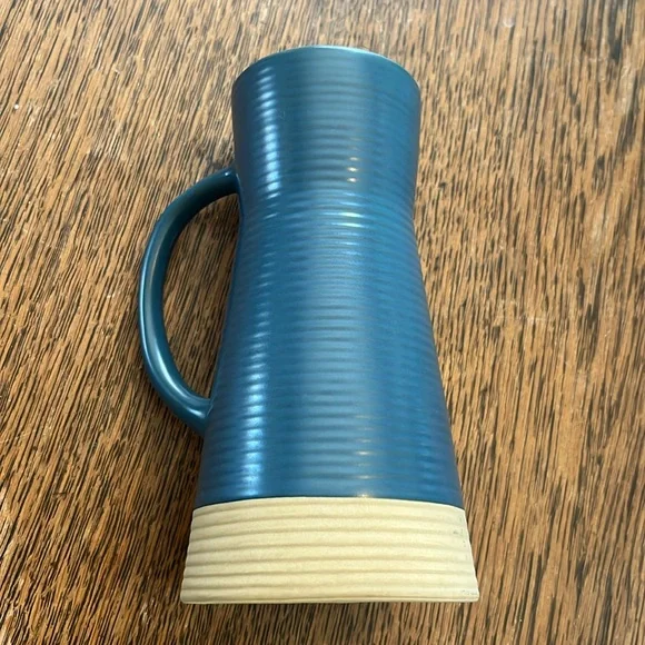 Crate & Barrel Sibely Ceramic Pottery Taper Candle Holder 6.5