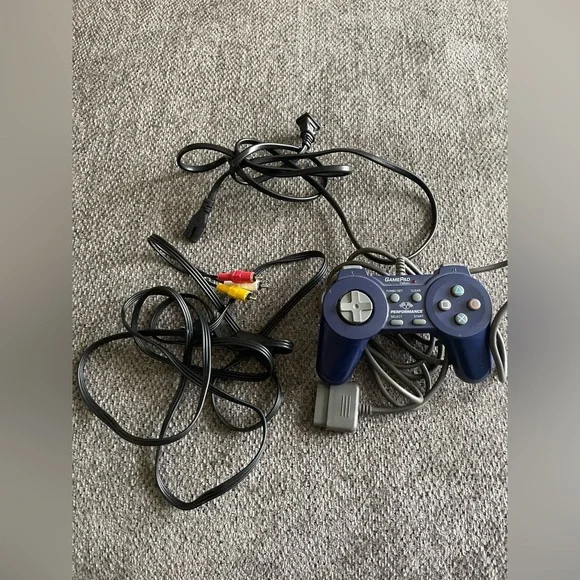 PlayStation 1 power plug controller and tv adapter PS1