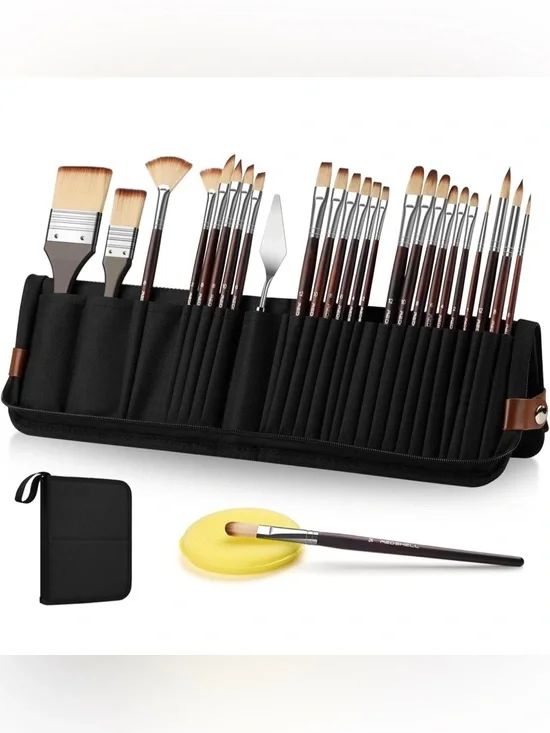 26 PCS Paint Brush Set 🖌️ 🎨🎨