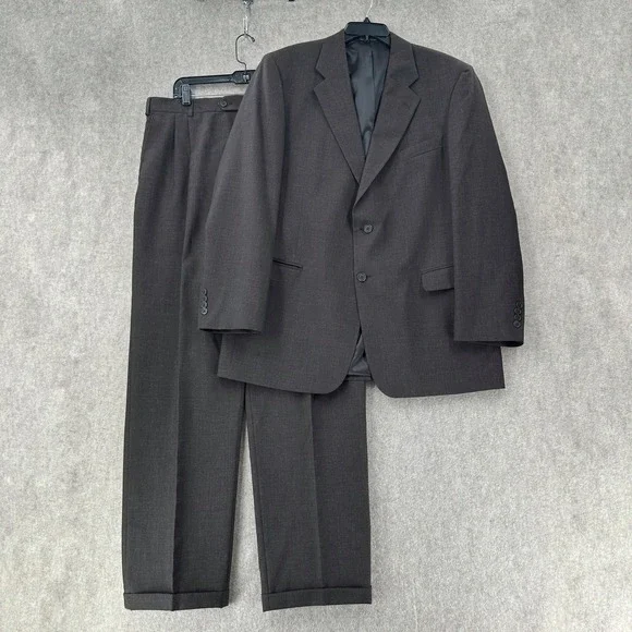 Kilburne and Finch 2-Piece Grey‎ Suit Balzer Jacket 44L Pants Slacks 39X32 Wool