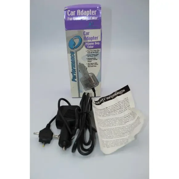 New Open Box Game Boy Color Car Adapter Performance InterAct Accessories