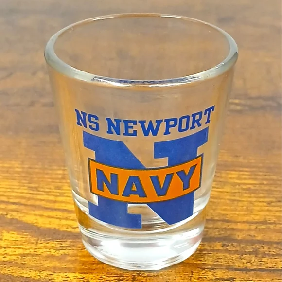 NS Newport Shot Glass, United States Navy Naval Station