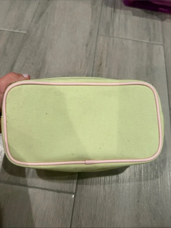 Stoney Clover Lane Light Green and Pale Pink Makeup Organizer