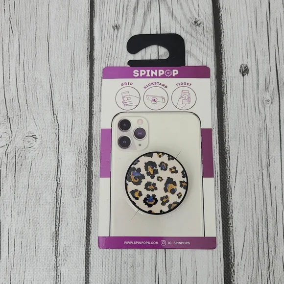 NEW Spinpop Phone Grip Holder and Kickstand for Cell Phone