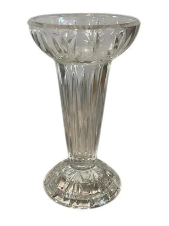 Vintage Princess House Highlights Crystal Vase 781 Pillar Candle Holder Germany