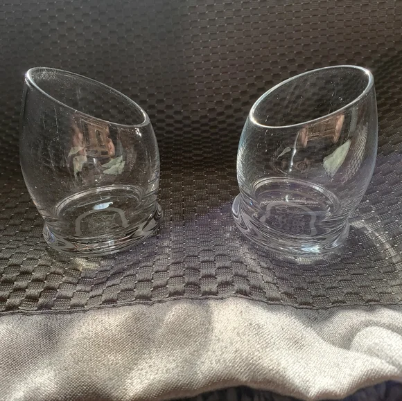 B & B Cognac Liqueur Roly Poly Shot Glasses