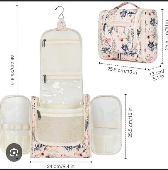 Floral Hanging Toiletry Bag