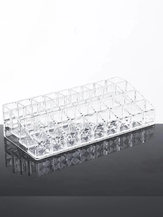 PRE-OWNED - Clear Acrylic Lipstick Holder - Makeup Organizer - 36 Spaces