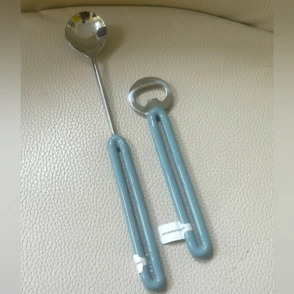 Anthropologie Arlo Barware Light Blue Bottle Opener