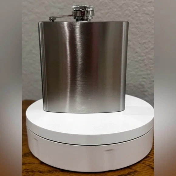 SILVER FLASK 6 oz