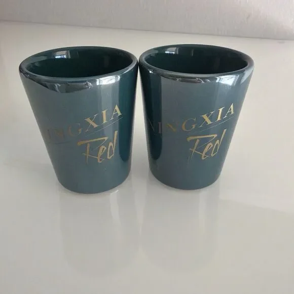 Young Living Ningxia Red Exclusive Green Shot Glasses New