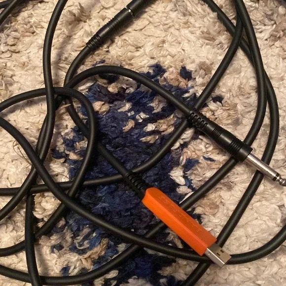 Xbox 360 pc ps3 guitar to usb cable connector dongle