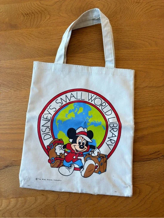 Vintage Disney’s Small World Library Canvas Tote Bag
