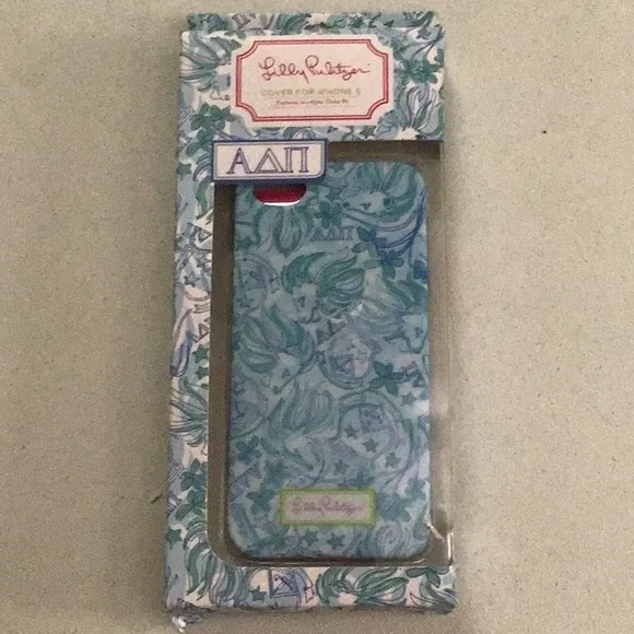 Lilly Pulitzer Blue & Green IPhone 5 Sisterhood Lion Head Phone Case Cover NWT