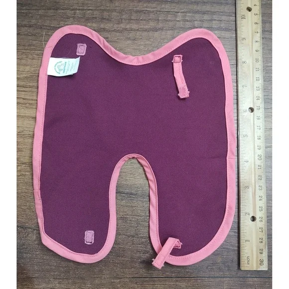 Myrtlewood Stable Toy Horse Blanket Solid Maroon With Pink Trim Z22