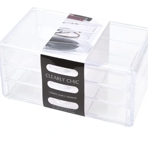 The Container Store Clearly Chic Transparent Makeup Organizer