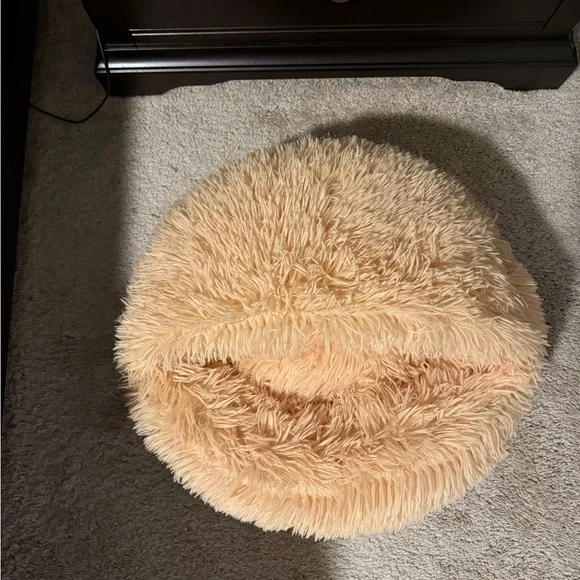 Tan Plush Dog Bedding Blanket