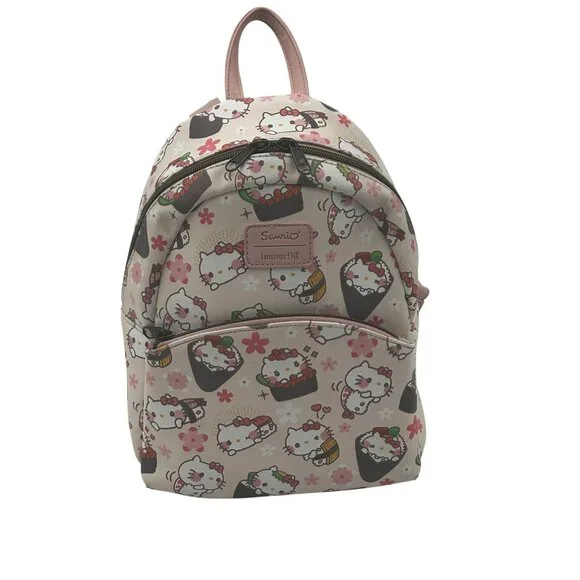 Loungefly Sanrio‎ x Hello Kitty Sushi Mini Backpack Pink Vegan Leather