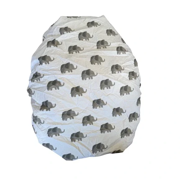 Crate & Barrel Kids elephant print‎ infant crib sheet