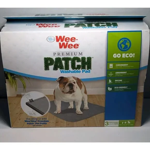Four Paws Wee-Wee Premium Patch Washable Pad 3 Pack 22x23 Dog Potty Pad
