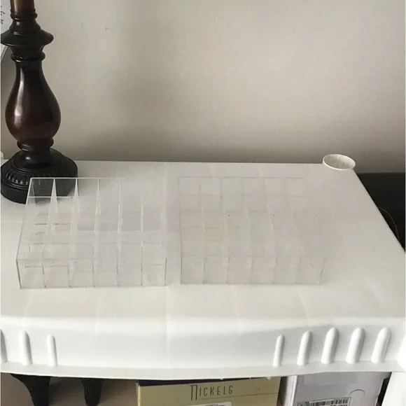 (2) lipstick or brush holders