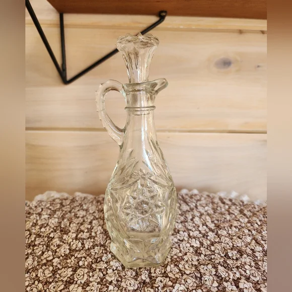Vintage Clear Glass Small Decanter