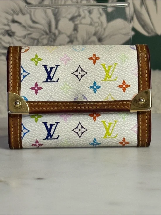 Louis Vuitton Murakami Compact Wallet Authentic