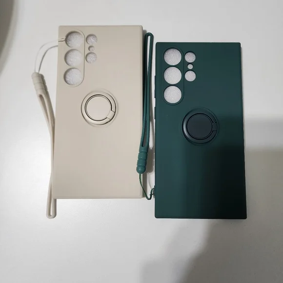 Stylish Beige and Green Phone Cases